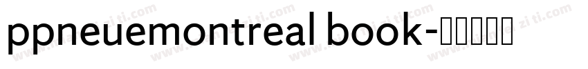 ppneuemontreal book字体转换